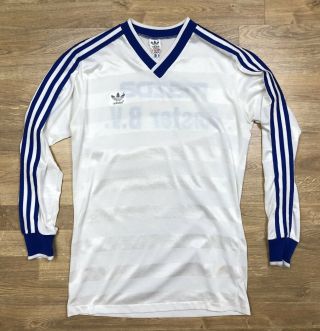Vintage Adidas 1980s Jersey Shirt Trikot Made In West Germany Long Sleeve Mazda