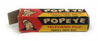 1957 Popeye Swea’ Pea’s Lemonade Rare Lido Toy Viewer Television Film Roll W Box