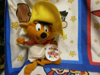 Vintage Looney Tunes Speedy Gonzales 1994 Plush With Tag