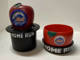 York Mets Home Run Apple Clock And Bowl
