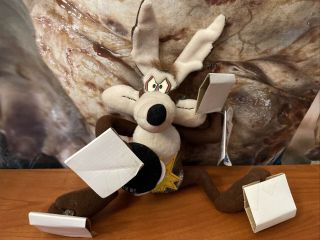 1994 Vintage Wile E Coyote Looney Tunes Warner Bros.  With Suction Cups Nwt