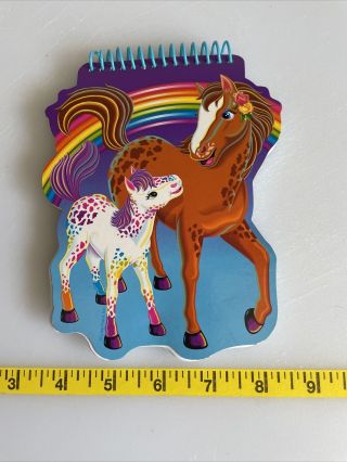 Lisa Frank Rainbow Chaser Lollipop Horses Pony Small Mini 7 " Spiral Notebook