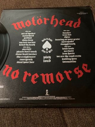 Motorhead Vinyl Lp No Remorse Leather Case.