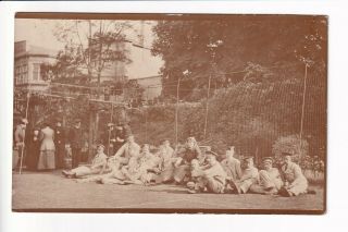 Ww1 Wounded On Courts At Netley Military Hospital,  Hampshire Uk