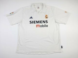 Real Madrid 2002 - 03 Centenary Home Football Shirt Jersey Kit Retro Camiseta,  Xl