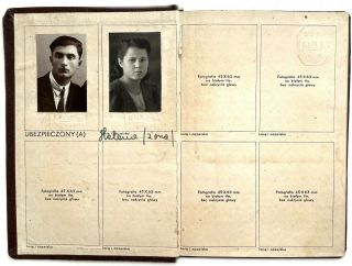 Legitymacja Passport Document Polish Polska Germany Reich Ukraine Lwow 1941 - 1944