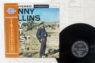 Sonny Rollins Way Out West Contemporary Gxc - 3104 Japan Obi Vinyl Lp