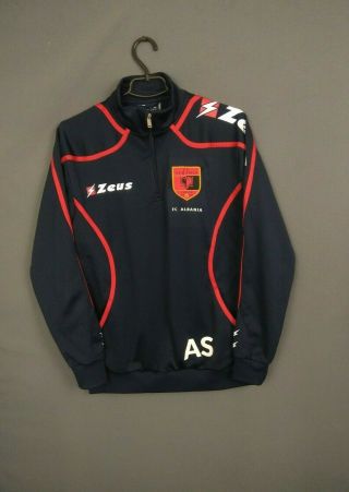 Albania Jacket Size Large Mens Football Soccer Training Full Zip Zeus Ig93