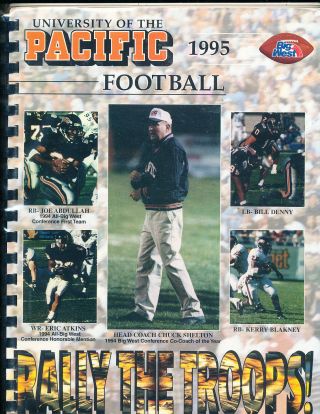 1995 University Of The Pacific Football Media Guide A30 Bx78