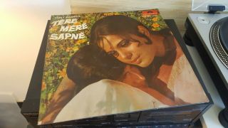 Tere Mere Sapne Bollywood Lp Vinyl Polydor 1st S.  D.  Burman Vg,  /vg,