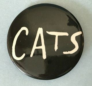 Cats Broadway Musical Show 1981 Really Useful Pin Button Badge 2¼ "