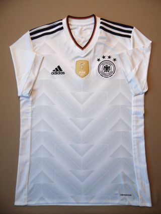 Germany Jersey 2017 Home L Shirt Mens Football White Trikot Adidas B47873 Ig93