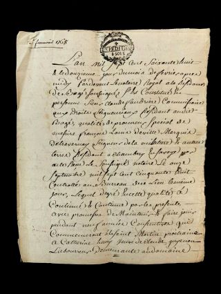 1768 Old Manuscript
