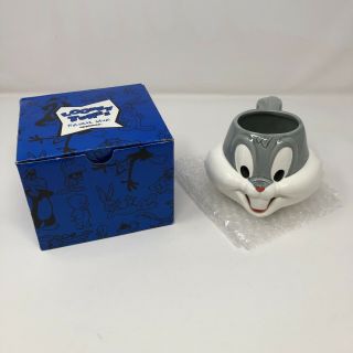 Vintage 1993 Applause Looney Tunes Bugs Bunny Ceramic Mug Coffee Cup W/ Box