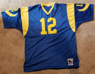 1977 Nfl Los Angeles Rams Joe Namath 12 Throwbacks Jersey Size 56