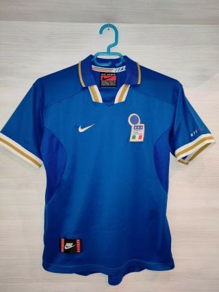 Italy 1996 - 97 Home Shirt Nike Jersey Soccer Size Xlboys
