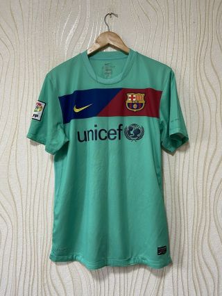 Barcelona 2010 2011 Away Football Shirt Soccer Jersey Nike 382358 - 310 Sz M