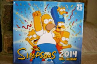 2014 Official 18 Month Wall Calendar 25 Years The Simpsons
