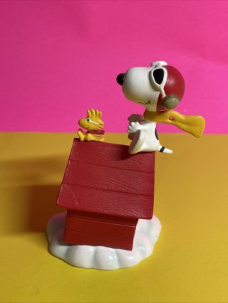 Vintage Peanuts : Danbury “The Flying Ace” Snoopy & Woodstock Figurine / BG 2