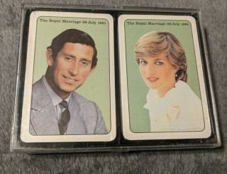 Vintage The Royal Marriage 1981 Playing Cards Princess Diana & Prince Charles