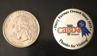 Cabot Vermont Dairy Farmer Owned Sinced 1919 Thanks For Visiting Vintage Pin Htf