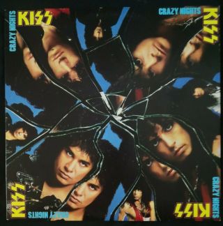 Kiss Lp Crazy Nights 1987 Polygram 422 832 - 626 - 1 - Q - 1 Vg,  /vg,
