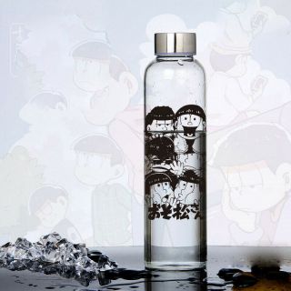 Anime Six Same Faces Mr.  Osomatsu San Bottle High Borosilicate Glass Cos Gift