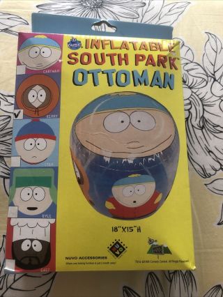 Vtg 90’s Inflatable South Park Ottoman Kenny 1998 Rare Nuvo Cartoon