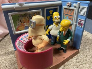 The Simpsons Nuclear Power Plant Playset Homer Playmates,  3 Figurines,