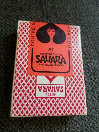 Vintage Bee Hotel Sahara Las Vegas Casino Playing Cards.  And.