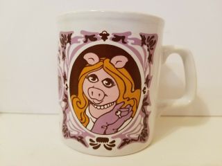 The Muppet Show Coffee Mug Miss Piggy Rare 1978 Vintage Kiln Craft Euc