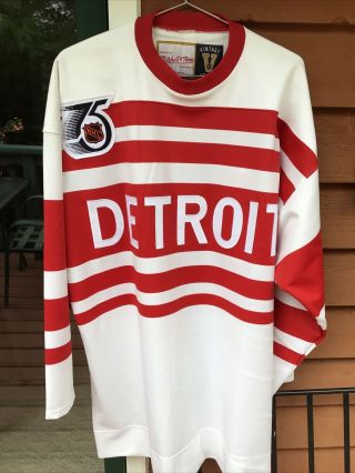 100 Authentic Pro 56 Detroit Red Wings 1991 - 92 Vtg Mitchell And Ness Jersey