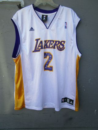 Vintage Rare Authentic Adidas Nba Lakers Derek Fisher X - Large Jersey