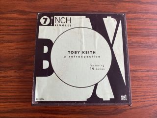 Toby Keith A Retrospective Box Set 7 Inch Singles 45 Rpm 14 Songs Rare