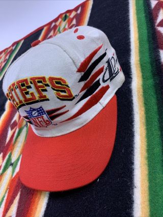 Vtg 90s Kansas City Chiefs Logo Athletic Diamond Sports Snapback Hat Specialties 2