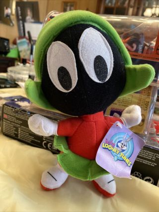 Nanco Plush Baby Looney Tunes Marvin The Martian 10” 6 Flags Exclusive W/ Tags