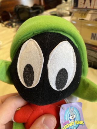 Nanco Plush Baby Looney Tunes Marvin the Martian 10” 6 Flags Exclusive w/ Tags 3