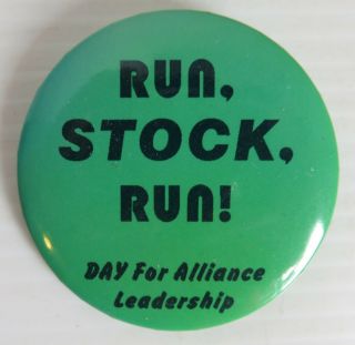 Vintage Stockwell Day For Alliance Leadership Pin Pinback Button (inv32391)