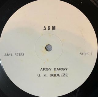 Uk Squeeze Argy Bargy Orig.  1980 Aussie Lp Test Pressing Punk/new Wave/power - Pop