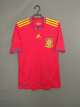 Spain Jersey 2010 2011 Home Small Shirt Soccer Footbal;l Adidas Ig93