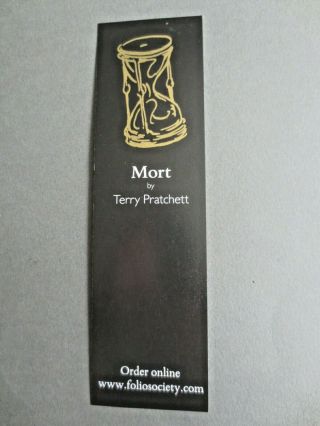 Bookmark Mort Terry Pratchett Folio Society 2016 Promo Advertising