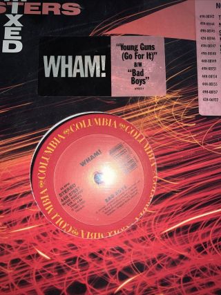 George Michael Wham Very Rare Still Factory 1982 USA 12” Bad Boys/ Young 2