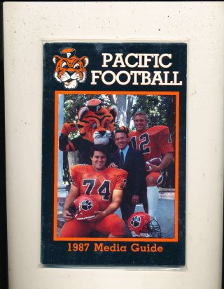 1987 University Of The Pacific Football Media Guide A30 Bx78