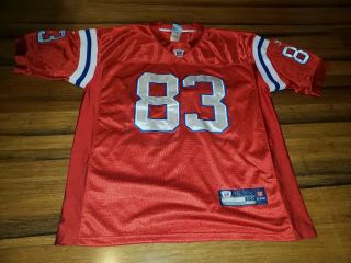 Wes Welker England Patriots 83 Reebok Onfield Jersey Throwback Size 50 Sewn