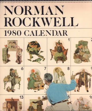 Norman Rockwell 1980 Calendar 1979 Saturday Evening Post Wall Calendar 011117dbe