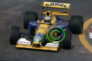 Racing 35mm Slide F1 Michael Schumacher - Benetton 1992 Mexico Formula1