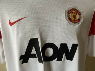 Wayne Rooney Manchester United 2010 - 2011 Nike AON Jersey Sz Large 2