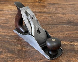 Rare Vintage Stanley Rule & Level Co No 4 Plane; Usa.  Early Type 4 (1874 - 1884).
