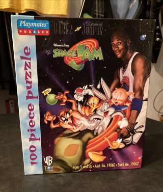 Space Jam Puzzle 1996 Bugs Bunny Michael Jordan Playmates