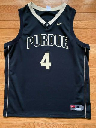 Robbie Hummel Nike Team Purdue Boilermakers 4 Basketball Black Jersey Size Xl